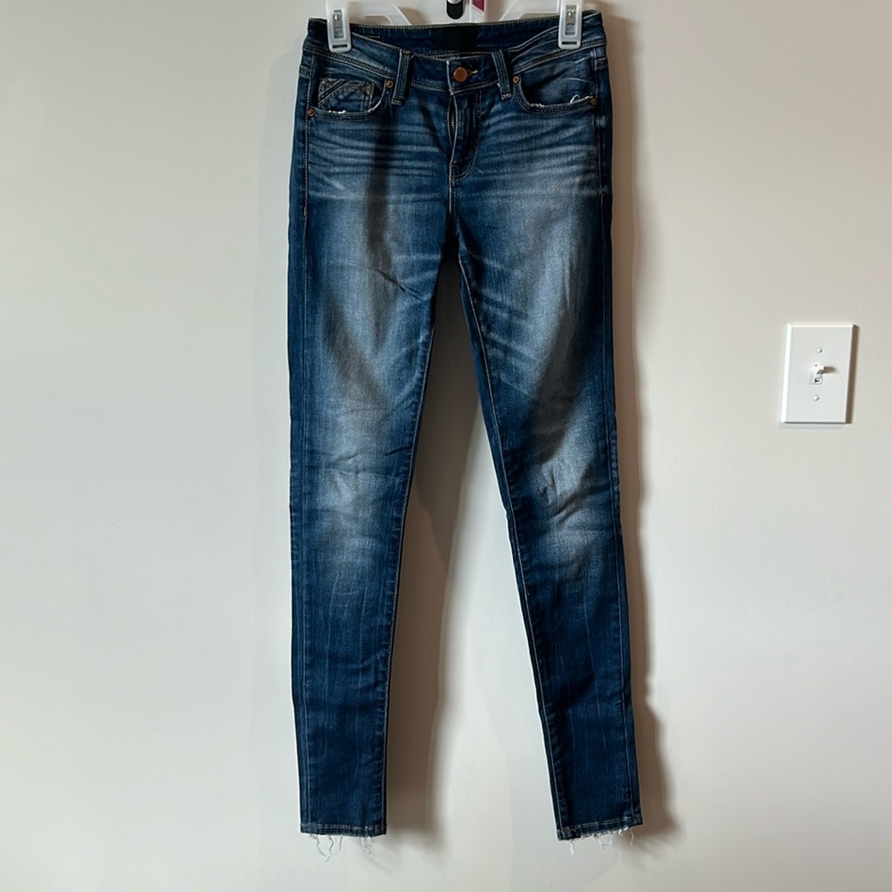 Buckle Black Long Skinny Jeans